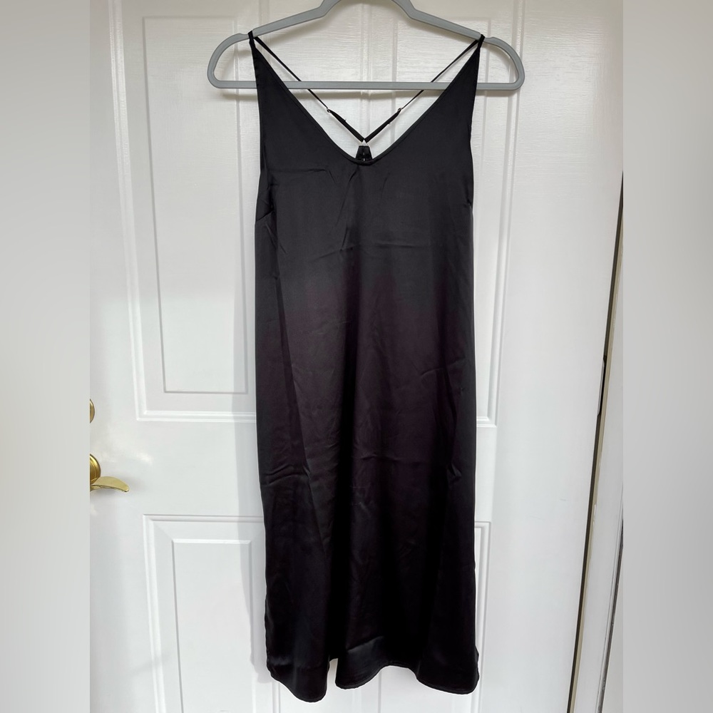 Black Stars Above Silk Nightgown